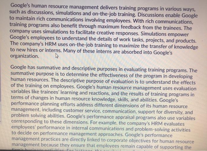 question of human resource management Employee