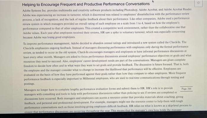 Helping to Encourage Frequent and Productive