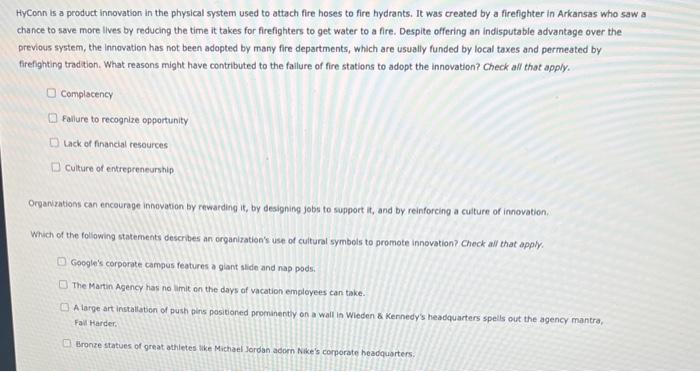 Identify the step in the innovation process at