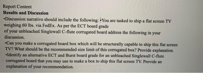 please answer bullet points 3 & 4. Crush Test