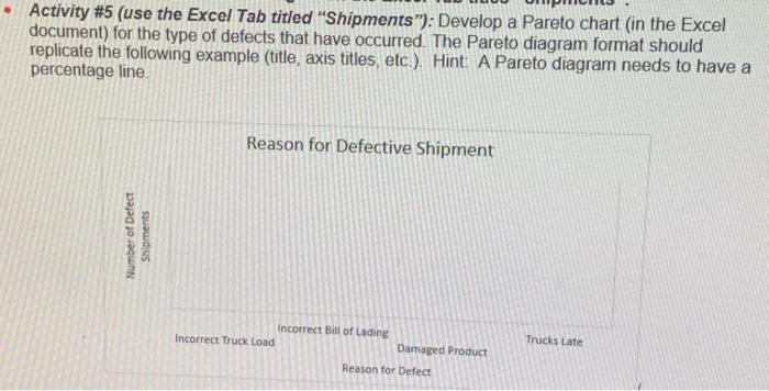 Activity #5 (use the Excel Tab titled