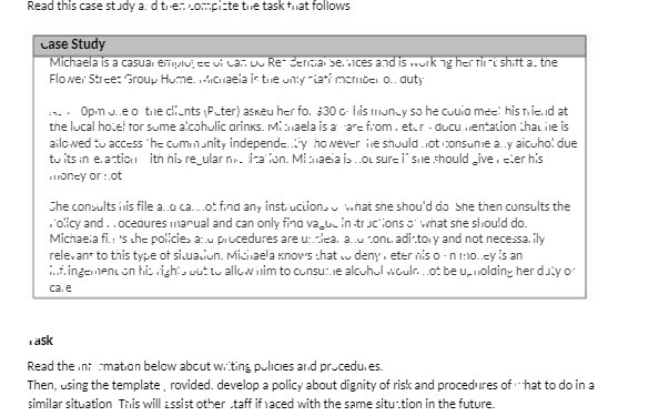 Read this case study and then compiate the task