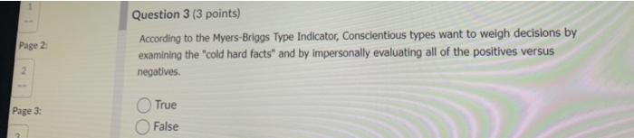 Page 2: 2 Page 3: Question 3 (3 points) According