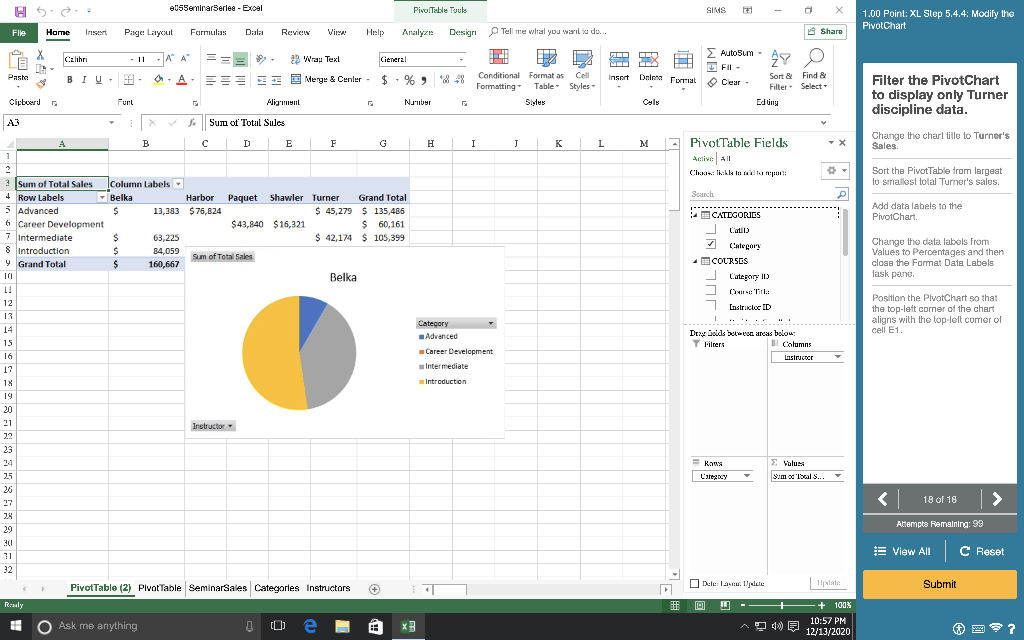 please complete all HS 05SemirarSeries - Excel