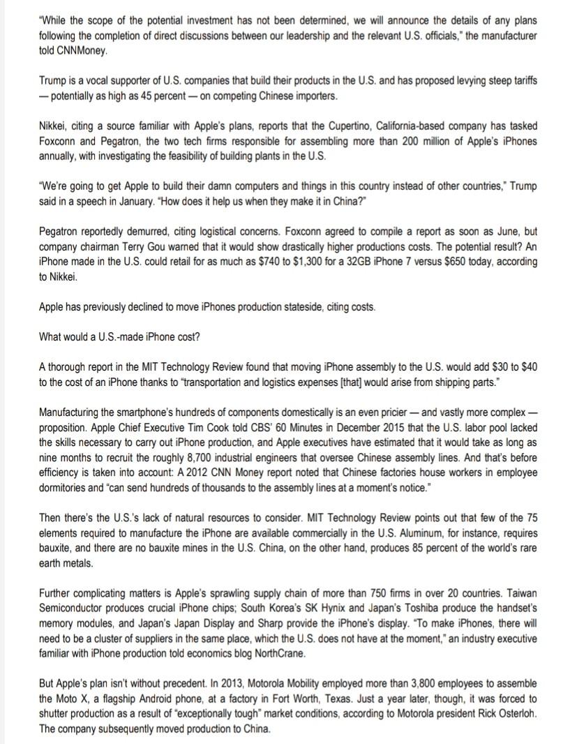 QUESTION 1 (40 Marks) Read the two adaptations