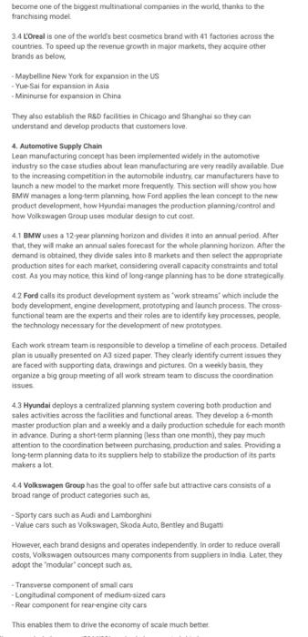 COURSE: SUPPLY CHAIN MANAGEMENT ATTACHED CASE