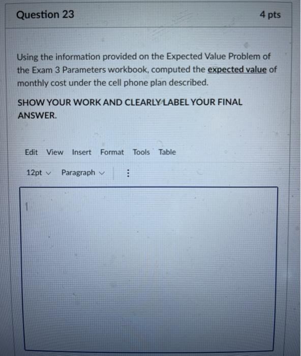 D G H A B Expected Value Problem A cell phone