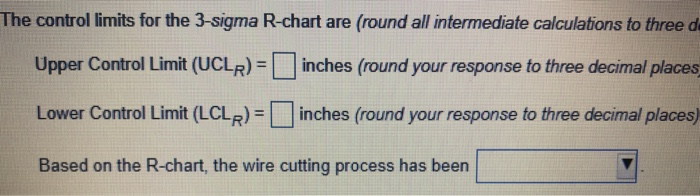 s for Computing Control Chart Limits (3 sigma)