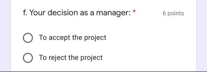 A company is deciding whether to develop and