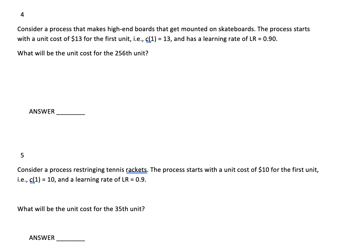 Consider a process that makes high-end boards