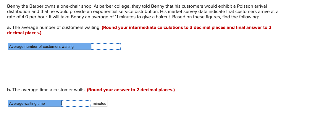 Benny the Barber owns a one-chair shop. At barber