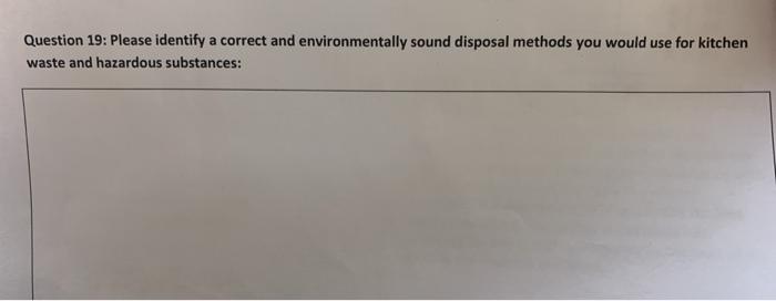 Question 19: Please identify a correct and