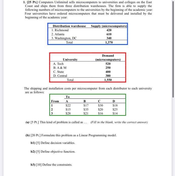 1. 125 Pt.1 Computers Unlimited sells