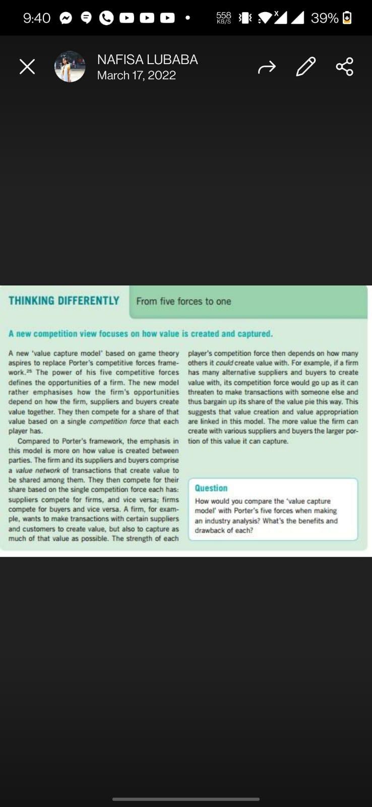 9:40 558 KB/S 39% 0 NAFISA LUBABA March 17, 2022