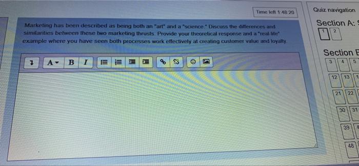 answer please. one paragraph Tel 1:48 20 Quiz