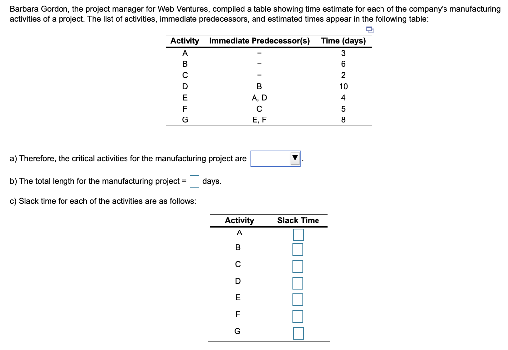 NEED ASAP please!! Barbara Gordon, the project