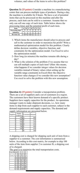 Question 1) (20 points) Consider a pottery