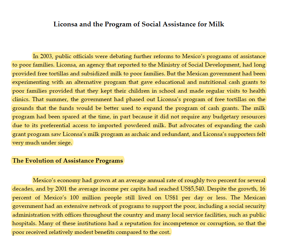 Overall, what shortfalls are there in Mexico not