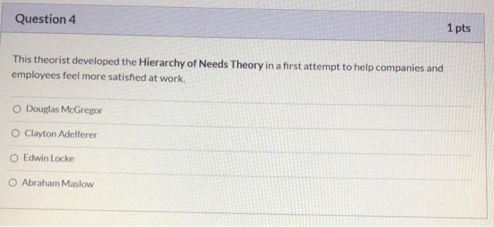 Question 2 1 pts Douglas McGregor wrote "The