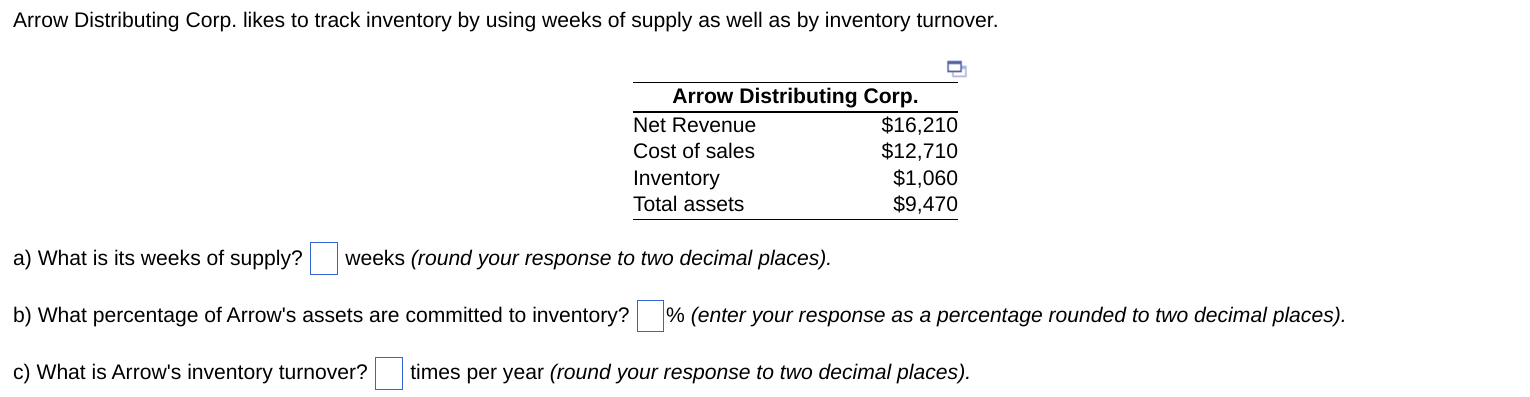 Arrow Distributing Corp. likes to track inventory