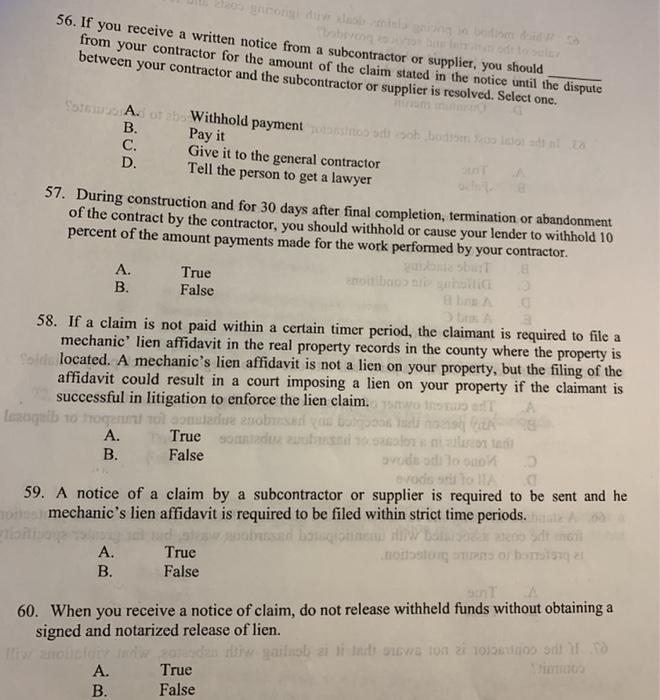 Construction Law and Ethics 20 novih 56. If you