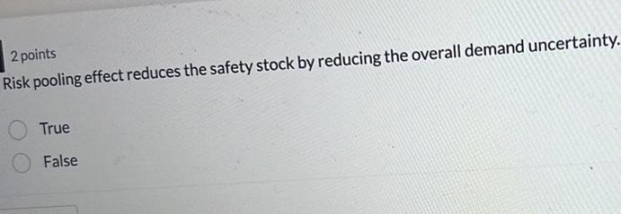 please need these three 2 points Risk pooling