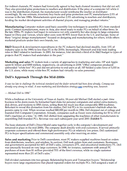 About Revitalizing Dell case study. Answer the