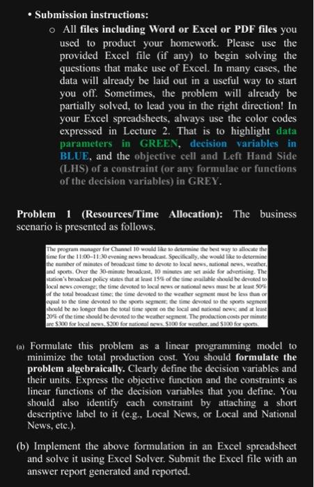 Formulate this problem as a linear programming