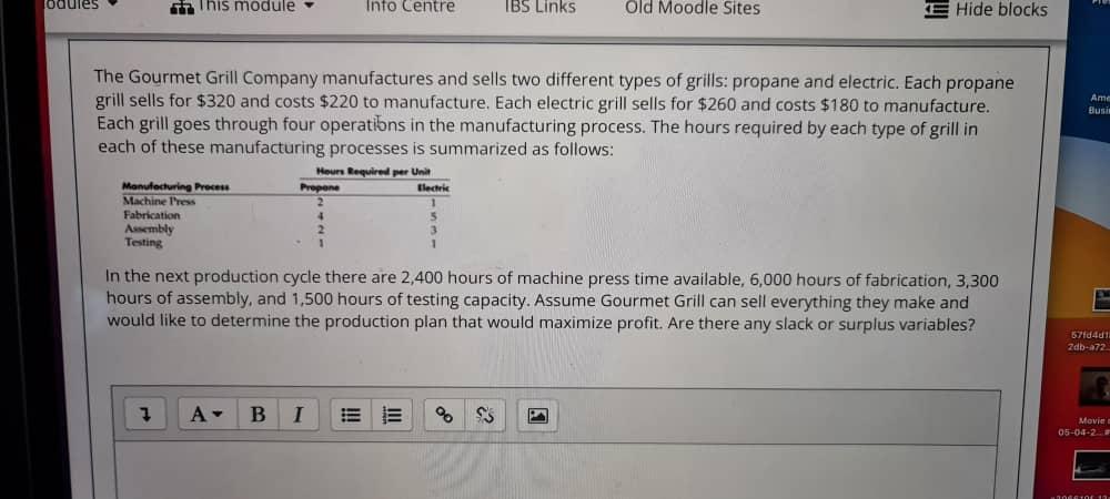 i NEED THE ANSWER IN EXCELL SHEET odules or this