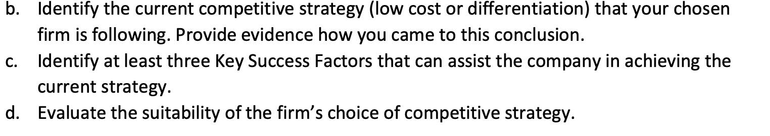 *** In Relation to KMART Australia*** b. Identify