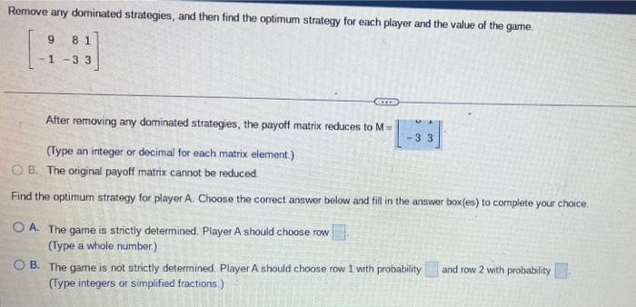 plz help with player A and player B thanks Remove