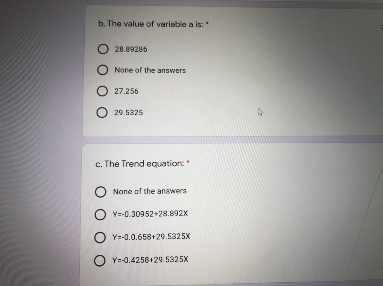 Problem 1: Forecasting 35% Use the Trend