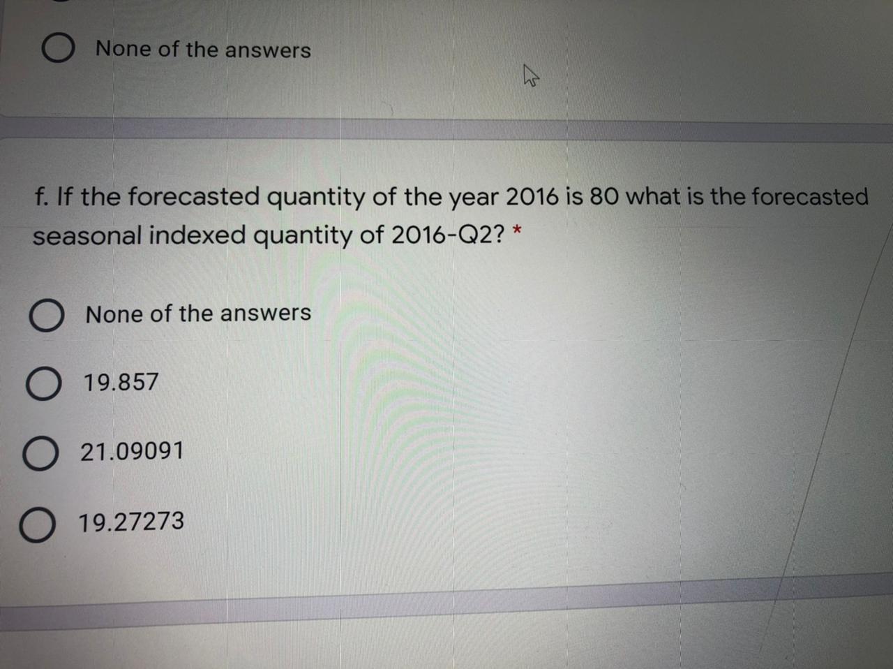 Problem 1: Forecasting 35% Use the Trend