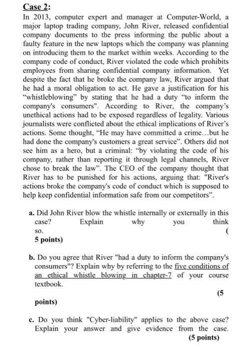 Case 2: In 2013, computer expert and manager at