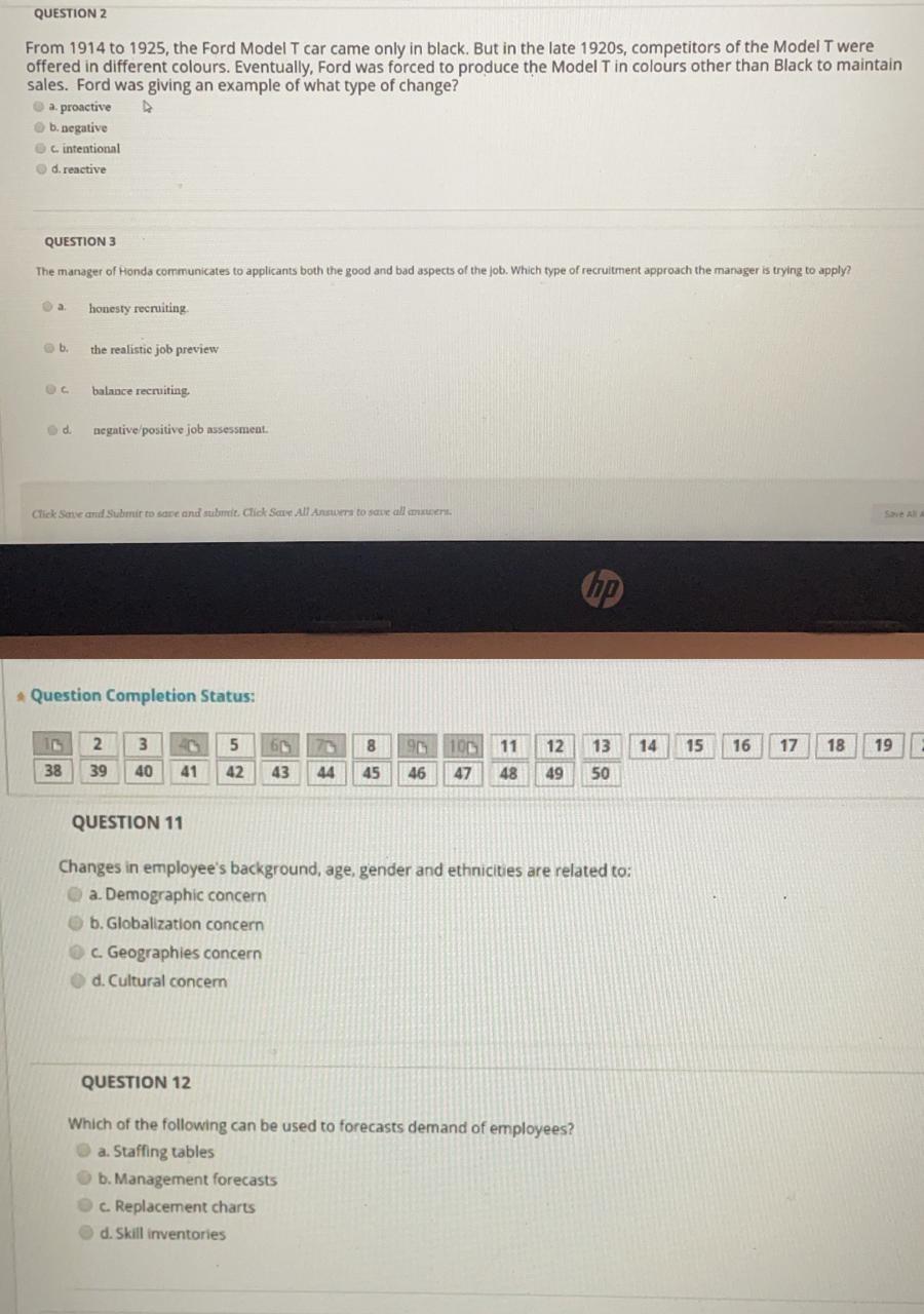 QUESTION 2 From 1914 to 1925, the Ford Model T