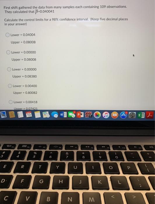 First shift gathered the data from many samples