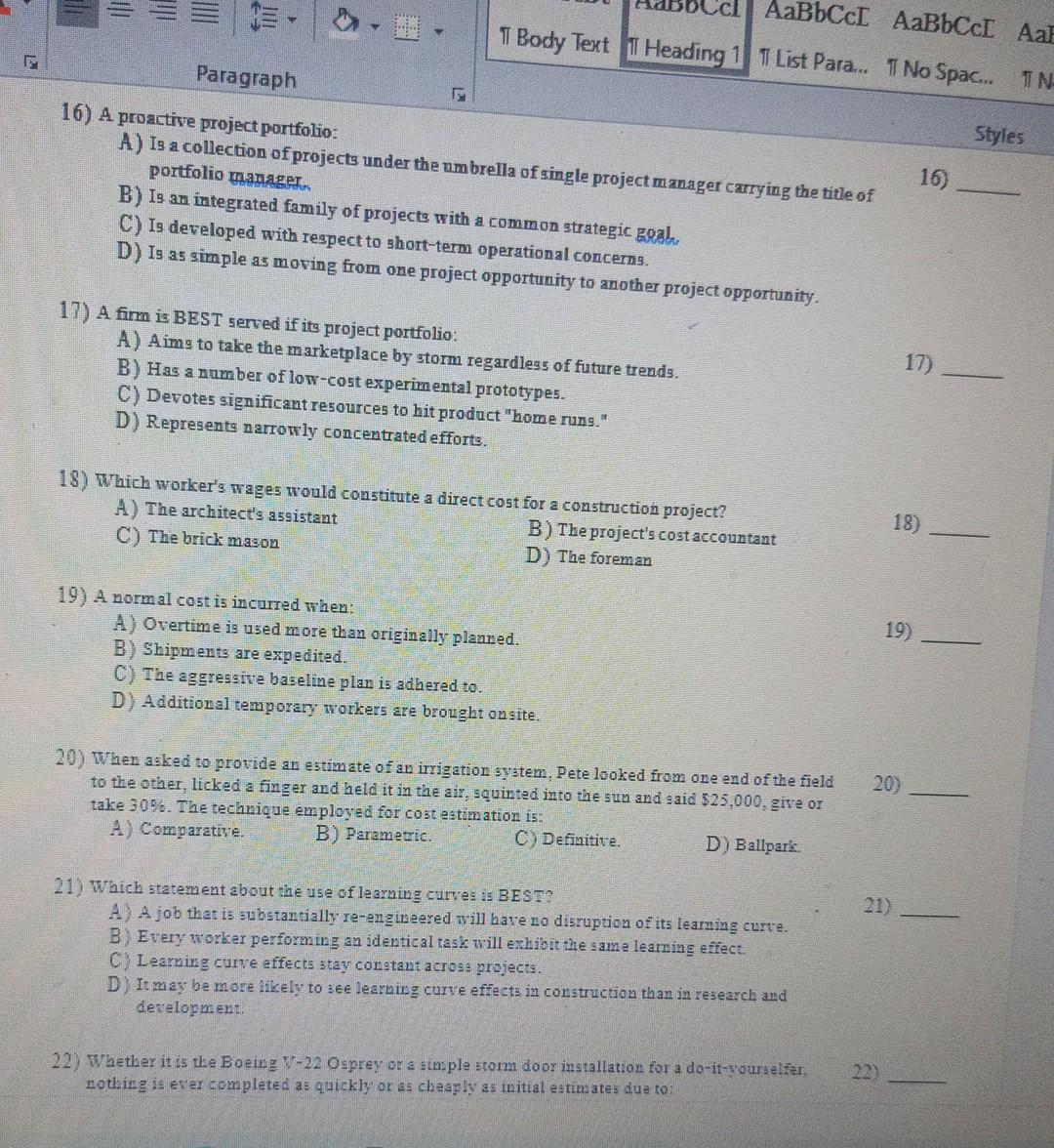 this multiple choice questions. just choose the