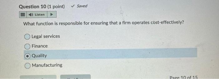 What function is responsible for ensuring that a