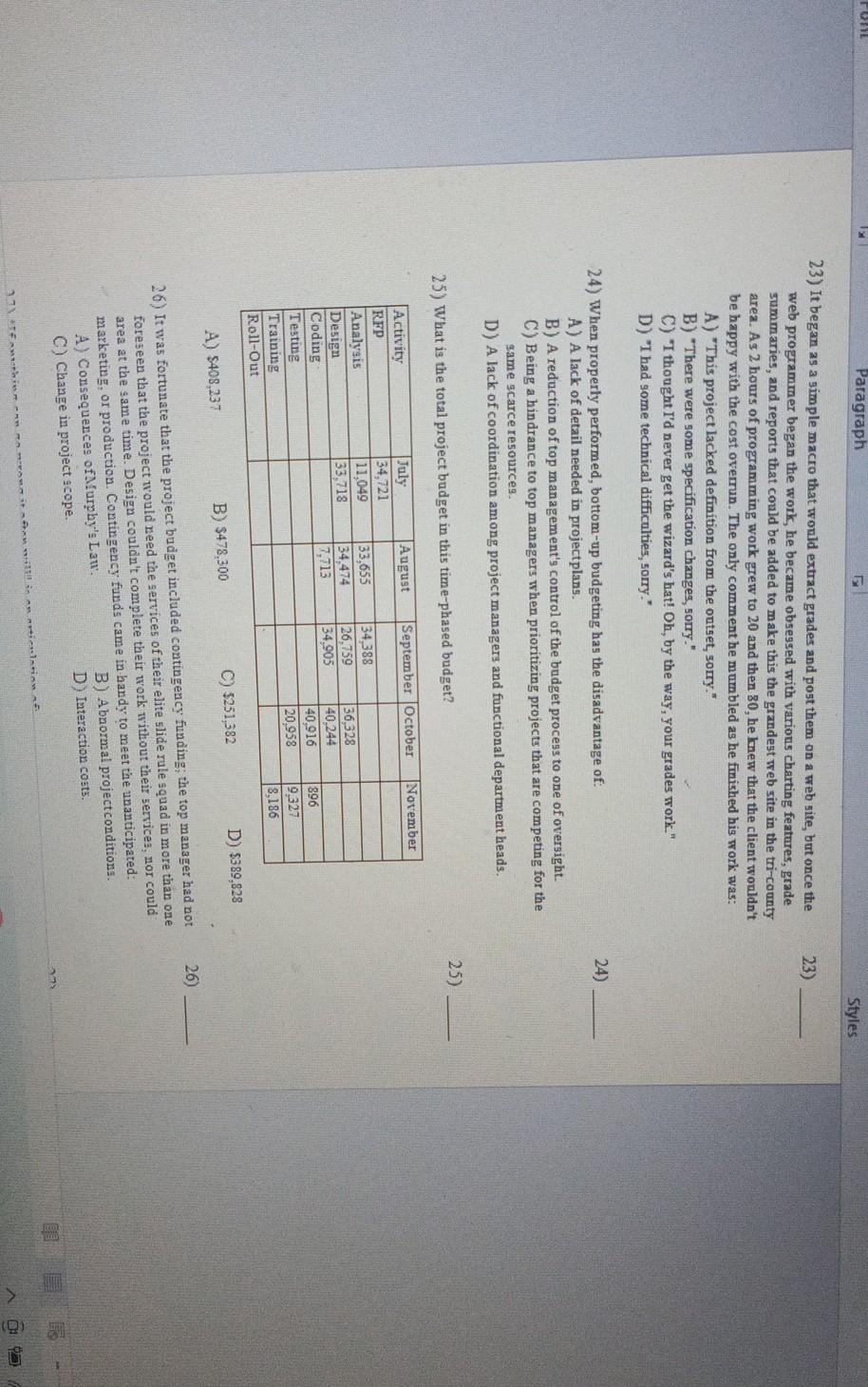this multiple choice questions. just choose the