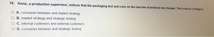 Select the best answer for the question 20. Bill,