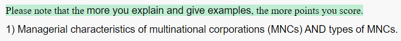 Please note that the more you explain and give
