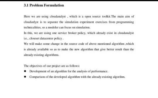 3.1 Problem Formulation Here we are using