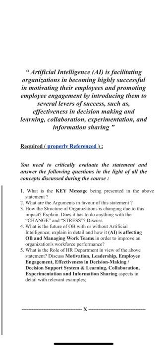 Required (.properly Referenced): You need to