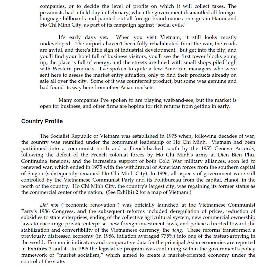 1. Does Vietnam represent an attractive