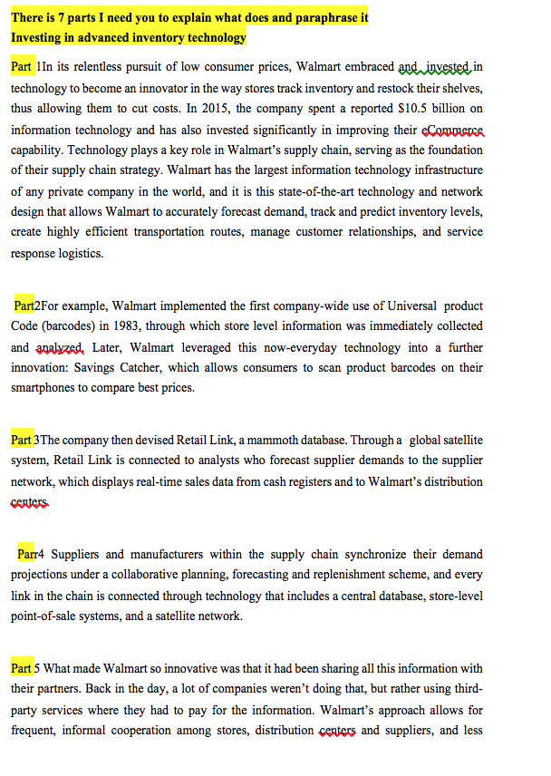 There is 7 parts I need you to explain what does