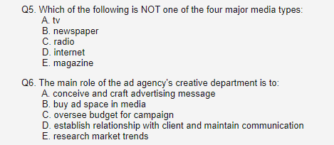 05. Which of the following is NOT one of the four