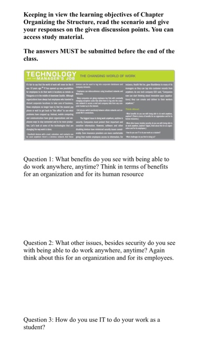 Keeping in view the learning objectives of