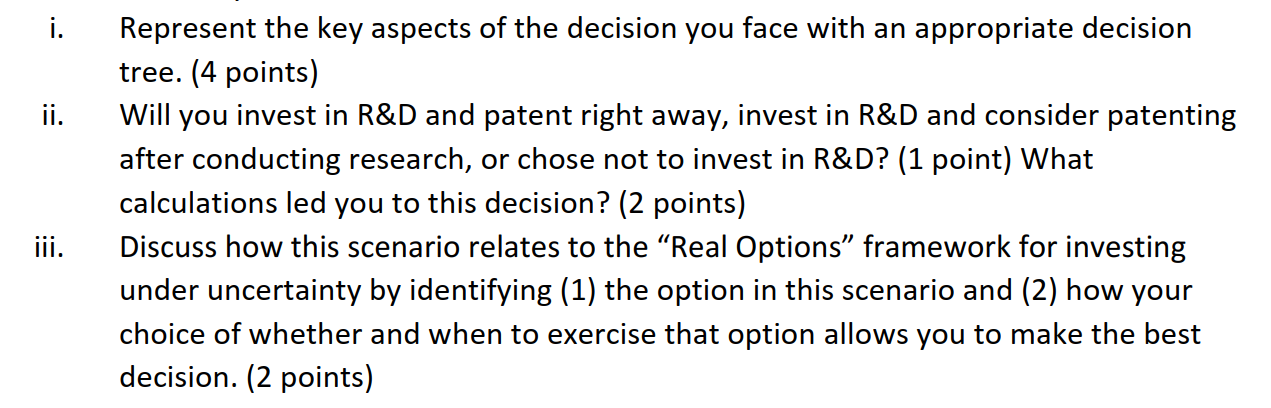 2. For the following question, show your work for