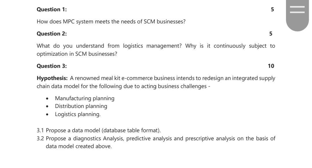 Question 1: 5 II How does MPC system meets the