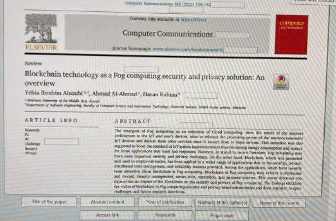 Computer Com 183 (2022) 129-13 Content is